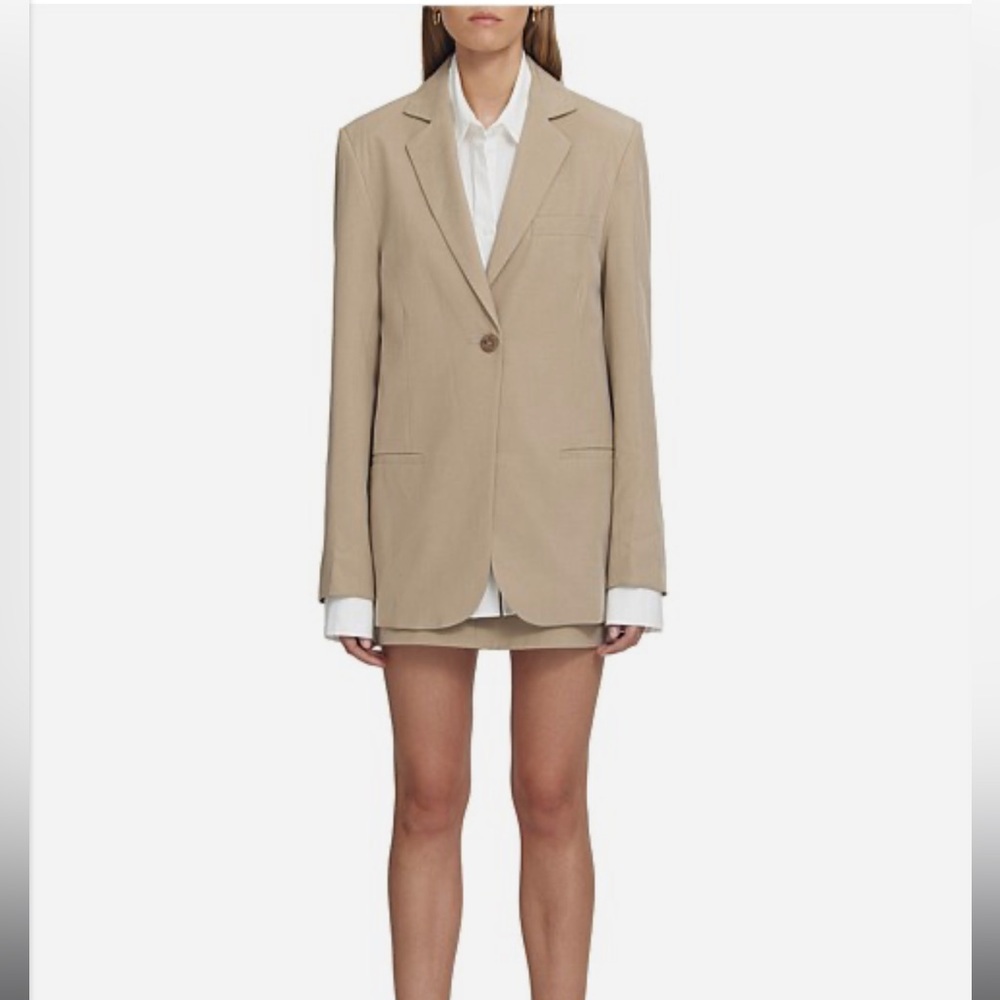 Viktoria & Woods Tan Blazer with Notched Lapels